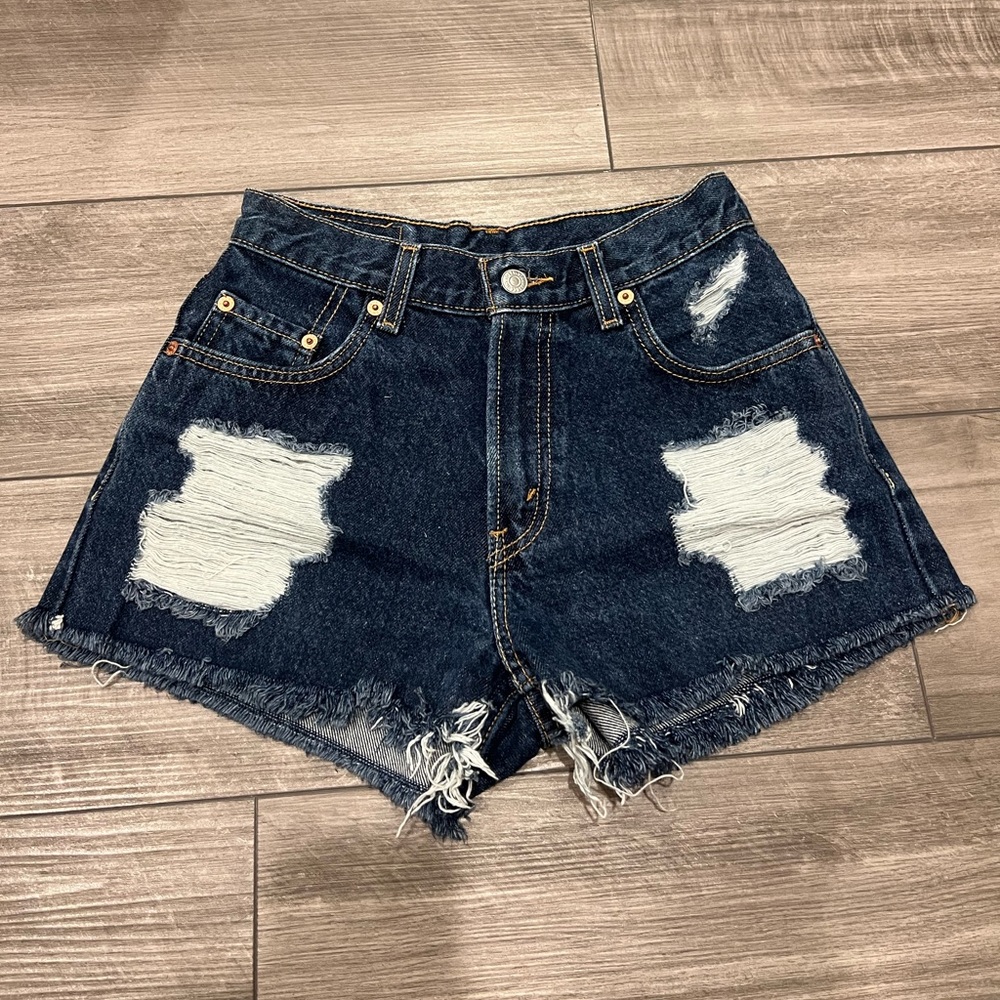 Viral Vintage Levi Thrasher Denim Shorts by 12th Tribe